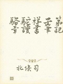 骆驼祥子第15章读书笔记摘抄