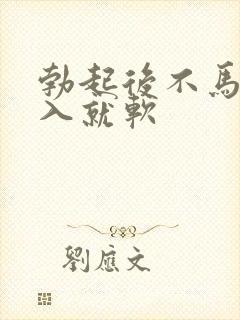 勃起后不马上插入就软