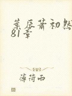 叶辰萧初然7081章