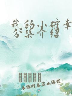 我的小确幸剧情分集介绍