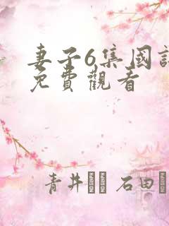 妻子6集国语版免费观看