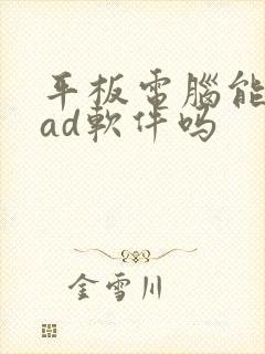 平板电脑能装cad软件吗