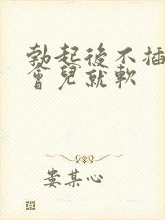 勃起后不插入一会儿就软