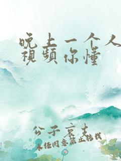 晚上一个人看的视频你懂