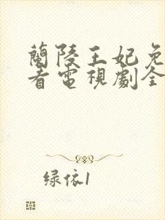 兰陵王妃免费观看电视剧全集