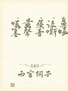 咳黄痰流鼻涕鼻塞声音嘶哑