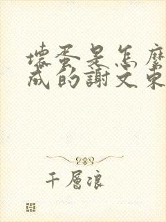 坏蛋是怎么样炼成的谢文东小说