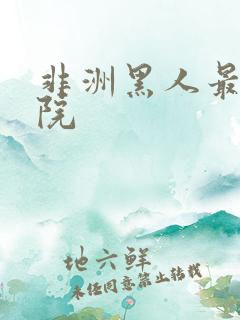 非洲黑人最黄影院