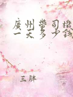 广州带司机包车一天多少钱 广州带司机包车一天多少钱