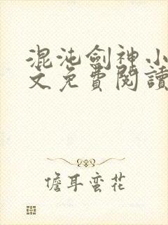 混沌剑神小说全文免费阅读免费