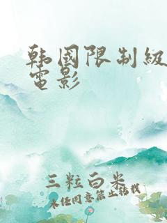 韩国限制级情色电影