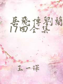 岳飞传刘兰芳117回全集