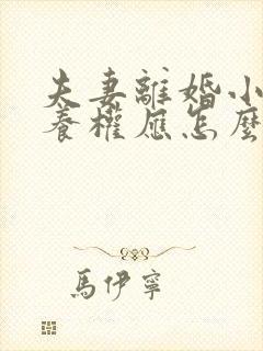 夫妻离婚小孩抚养权应怎么判 夫妻离婚小孩抚养权应怎么判