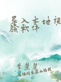 导入本地视频换脸软件