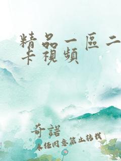 精品一区二区不卡视频