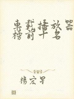 车载播放器排行榜前十名