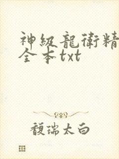 神级龙卫精校版全本txt 神级龙卫精校版全本txt
