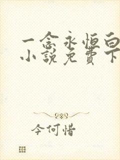 一念永恒白小纯小说免费下载