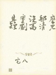 其实没那么爱你短剧高清免费播放