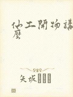 仙工开物讲的什么