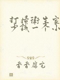 打扫卫生家政多少钱一个小时