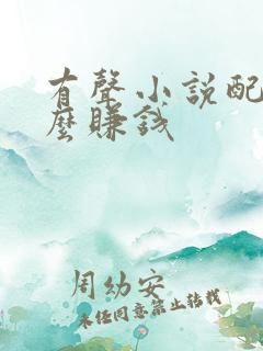 有声小说配音怎么赚钱