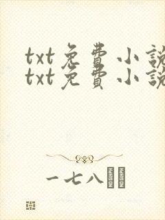 txt免费小说txt免费小说阅读器