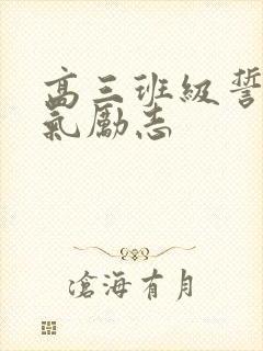高三班级誓言霸气励志