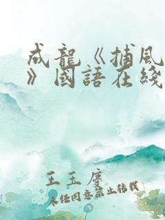 成龙《捕风追影》国语在线观看