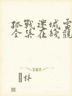 孤战迷城电视剧全集在线观看免费 孤战迷城电视剧全集在线观看免费