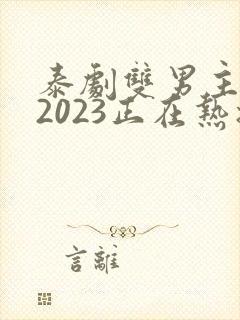 泰剧双男主推荐2023正在热播的剧