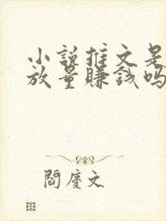 小说推文是靠播放量赚钱吗