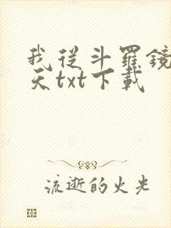 我从斗罗镜像诸天txt下载