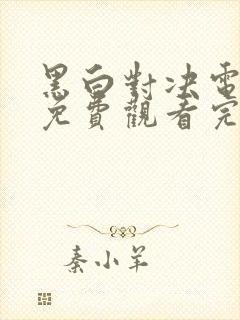 黑白对决电视剧免费观看完整版高清