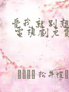 爱我就别想太多 电视剧免费看