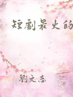 短剧最火的男主
