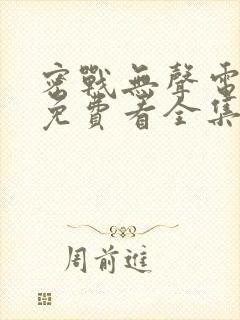 密战无声电视剧免费看全集