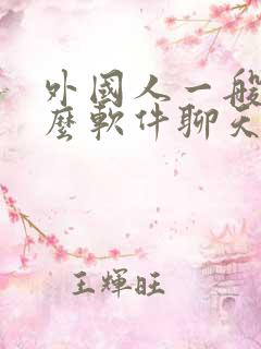 外国人一般用什么软件聊天