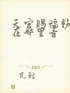 天官赐福动画片在哪里看
