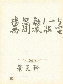杨思敏1一5集无删减版电影