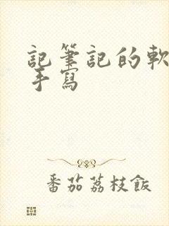 记笔记的软件可手写
