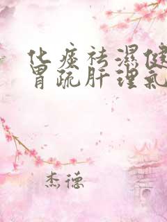 化痰祛湿健脾和胃疏肝理气