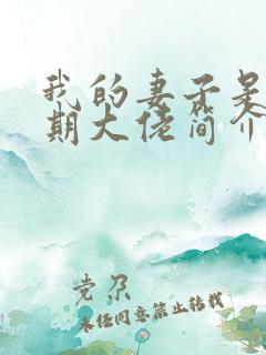 我的妻子是大乘期大佬简介