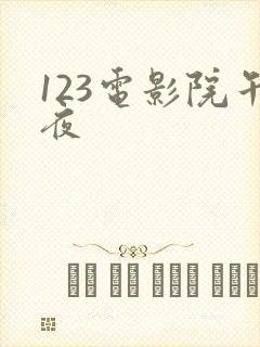 123电影院午夜