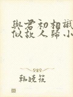 与君初相识,恰似故人归小说