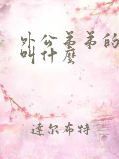 外公弟弟的老婆叫什么