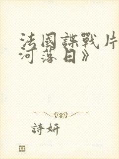 法国谍战片《长河落日》