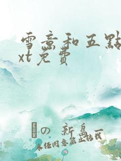 雪意和五点钟txt免费