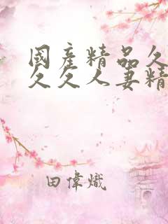 国产精品久久久久久人妻精品