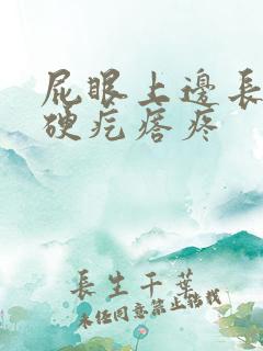 屁眼上边长了个硬疙瘩疼